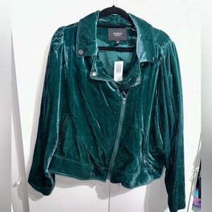 Torrid Velvet Moto Jacket
